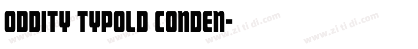 Oddity Typold Conden字体转换